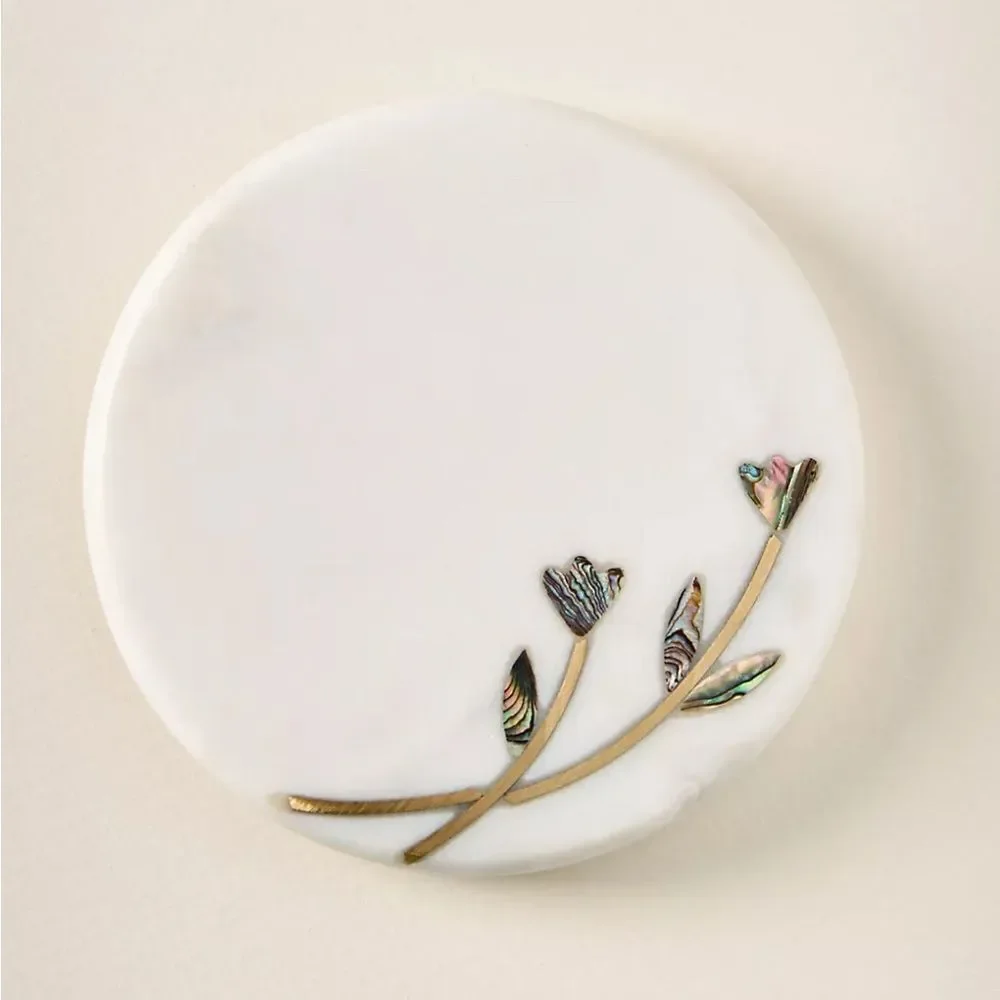 Anthropologie NWT Anthropologie Addie Round Coasters: Set of Two